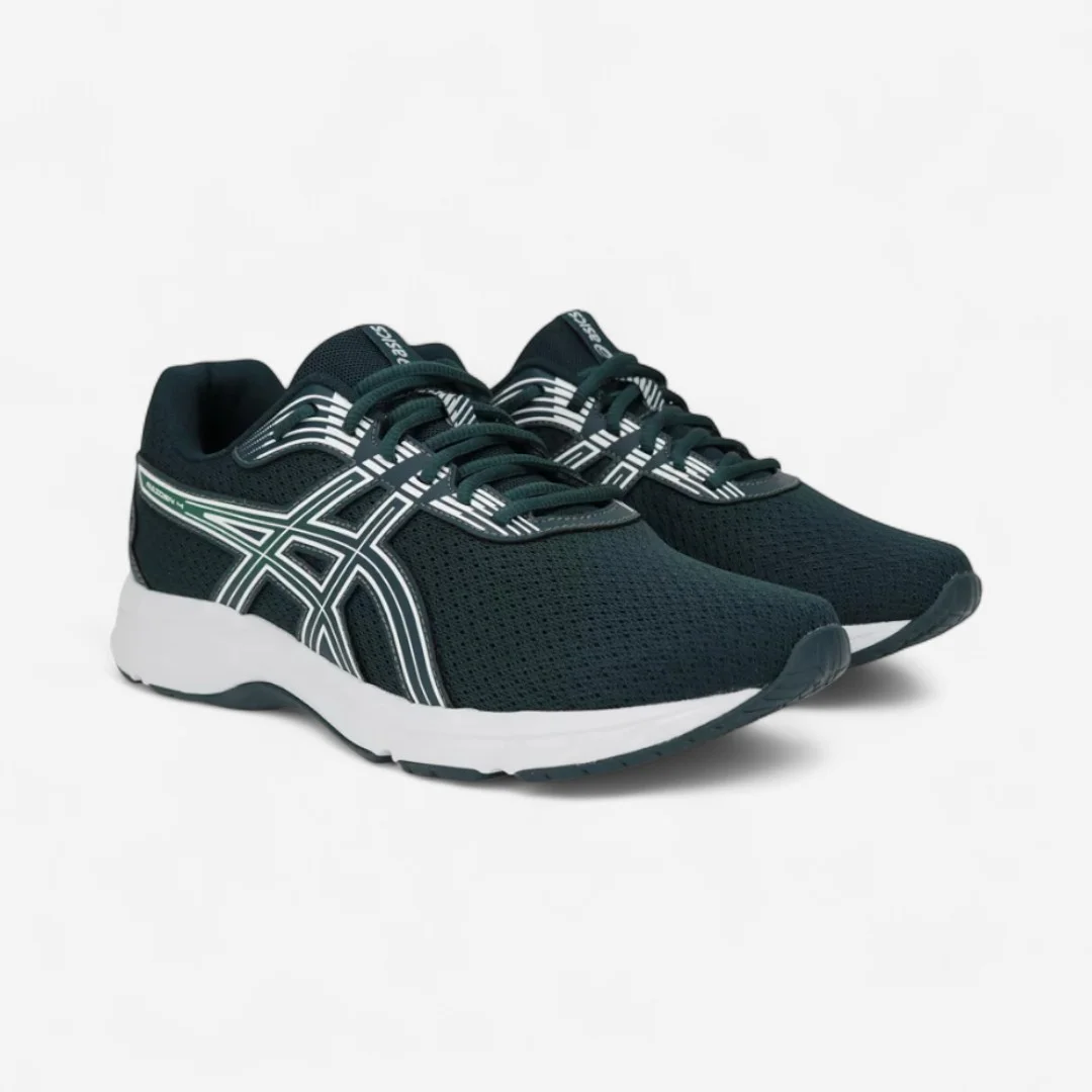Tênis Asics Raiden 4 Masculino Verde Escuro Verde Petroleo/Branco 2