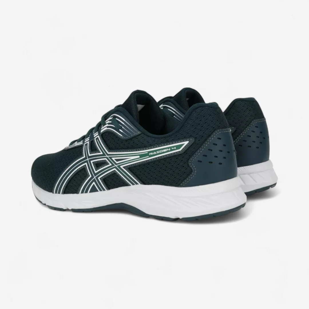 Tênis Asics Raiden 4 Masculino Verde Escuro Verde Petroleo/Branco 3