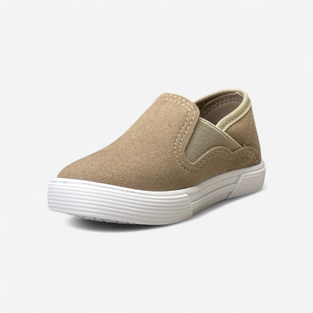 Tênis Molekinho Slip On Casual Camurça Areia Areia 3