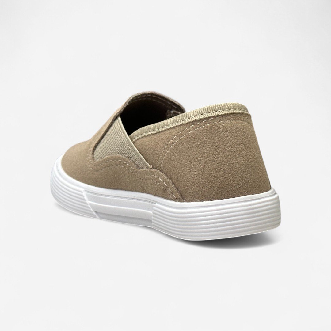 Tênis Molekinho Slip On Casual Camurça Areia Areia 4