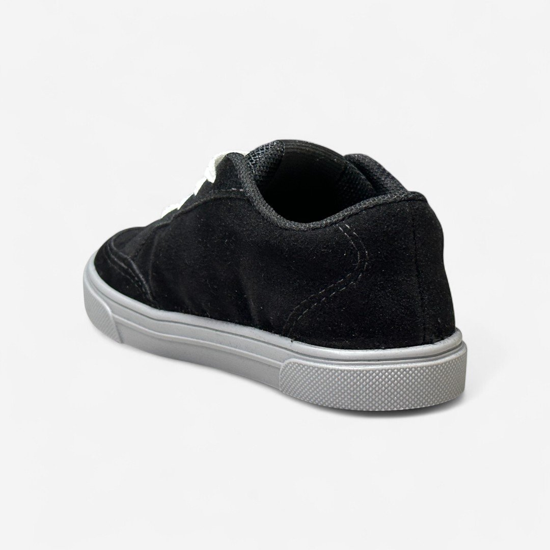 Tênis Casual Molekinho Infantil Camurça Preto Preto/Branco 4