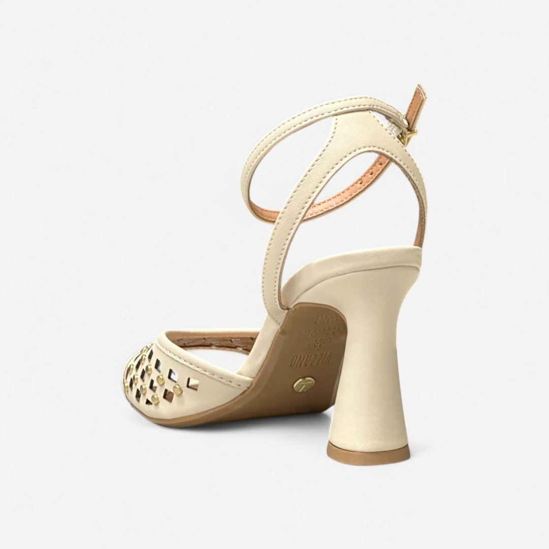 Sandália Vizzano Salto Taça Creme Creme 4