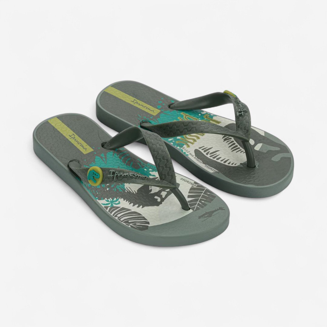 Chinelo Ipanema Jurrassic Park Infantil Verde Verde 2