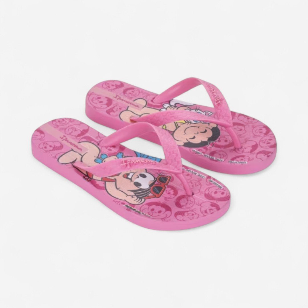 Chinelo Ipanema Turma Da Mônica Infantil Rosa Rosa Médio/Rosa 2