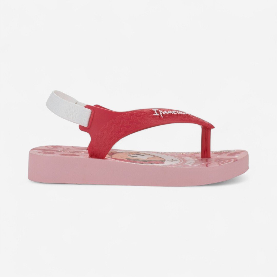 Chinelo De Elástico Ipanema Turma Da Mônica Baby Rosa Rosa Claro/Rosa 3