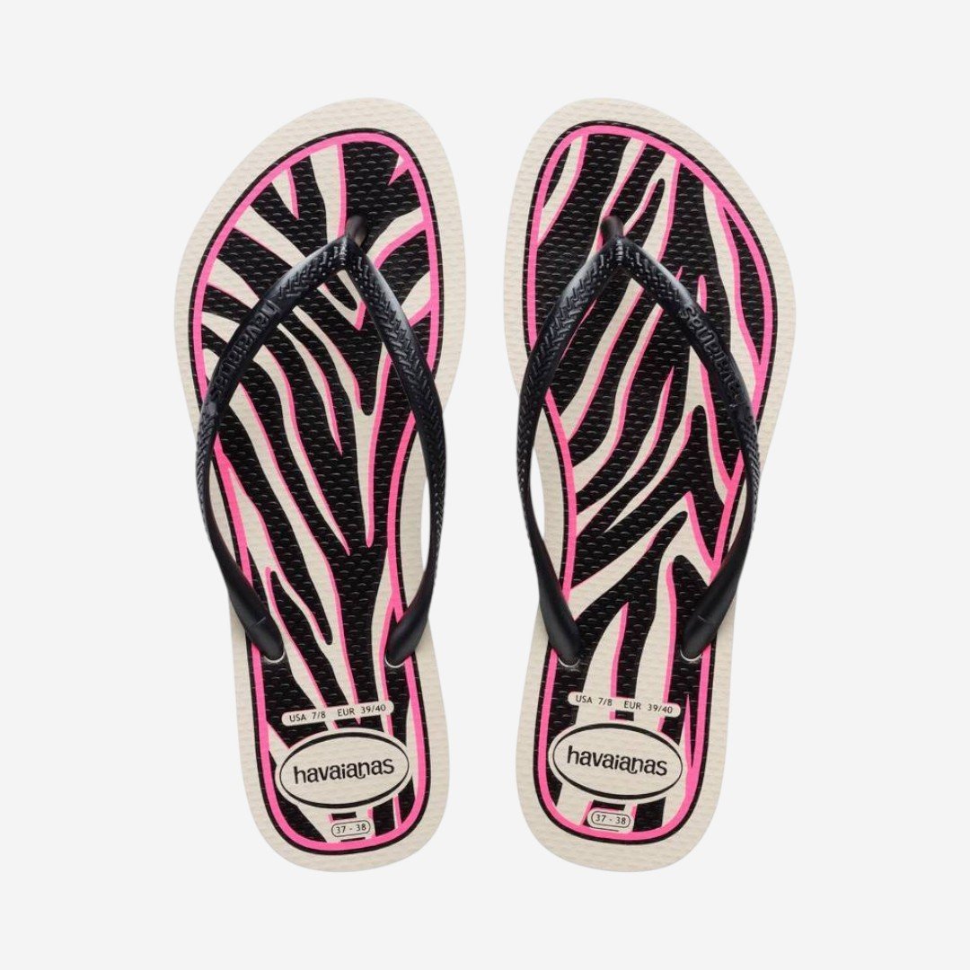 Chinelo Havaianas Slim Animals Bege