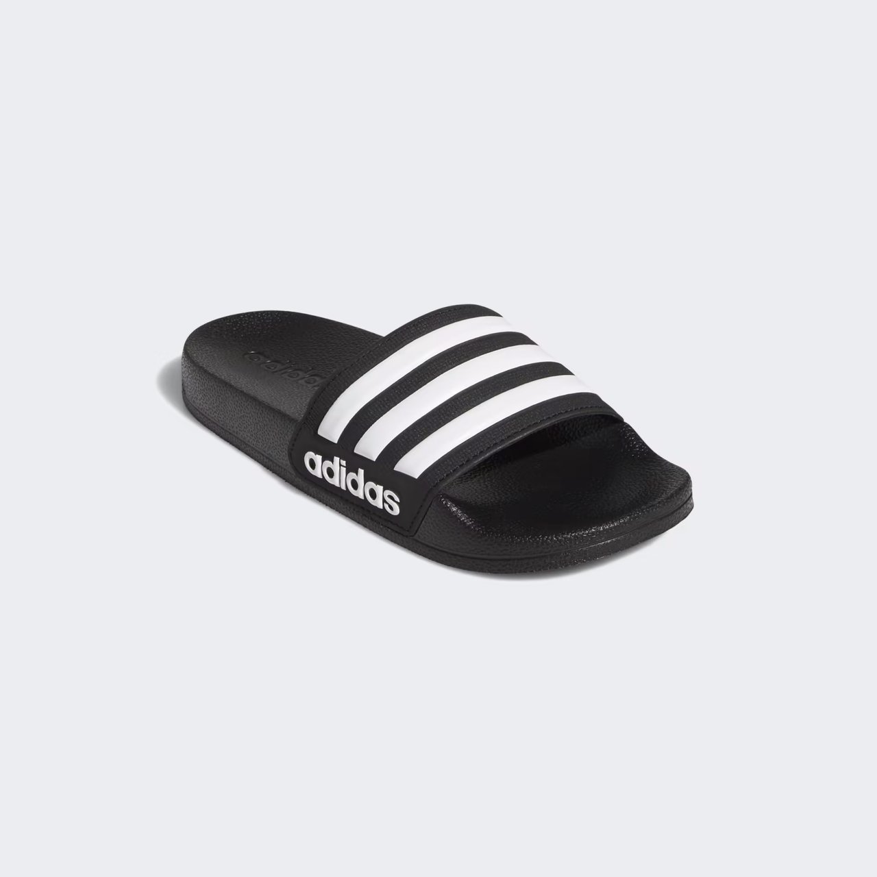 Chinelo Adidas Adilette Shower Infantil Preto Preto/Branco 2