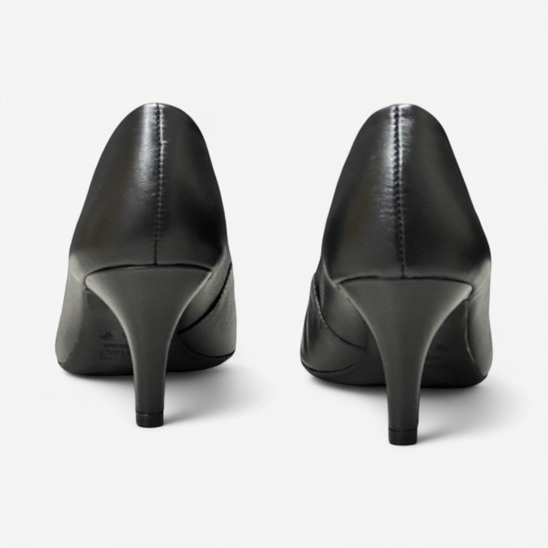 Sapato Scarpin Usaflex Em Couro Preto Preto 5