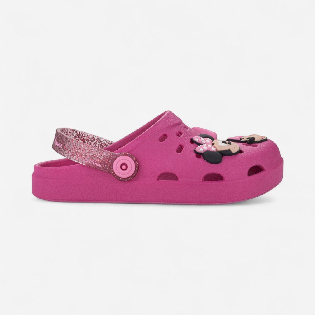 Babuche Infantil Disney Smile Minnie Rosa Rosa 2