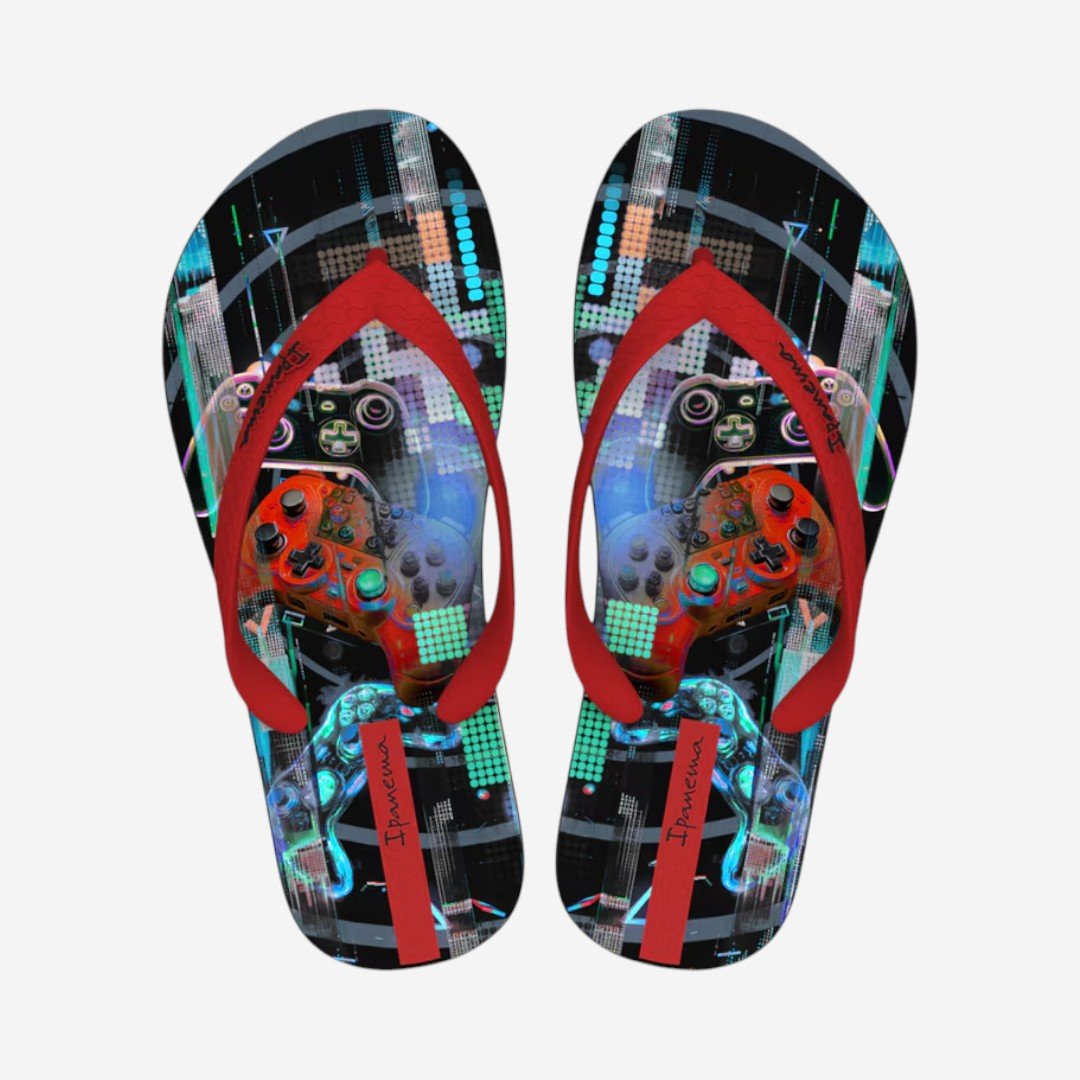 Chinelo Ipanema Temas Games Infantil Preto
