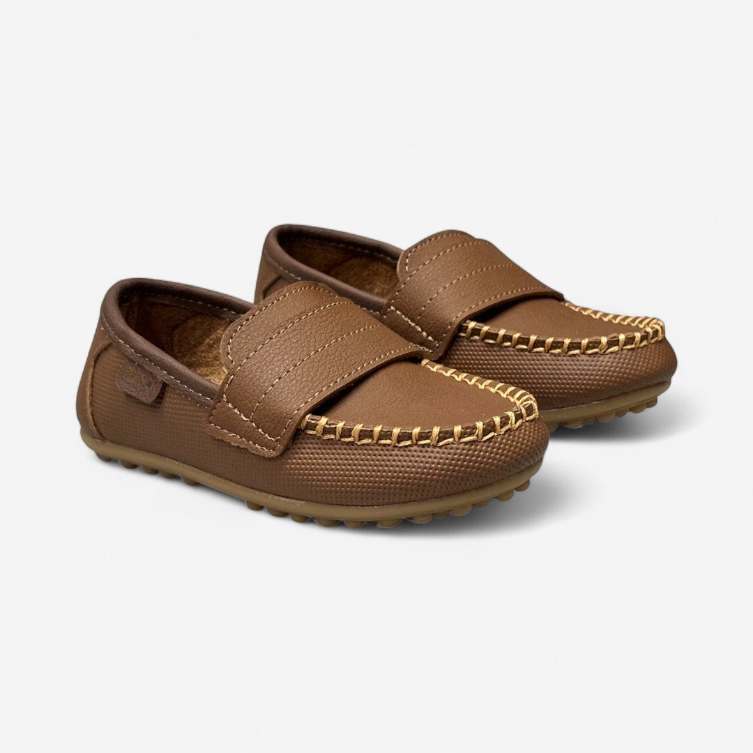 Mocassim Klin Curumim Masculino Infantil Marrom Whisky/Chocolate 3