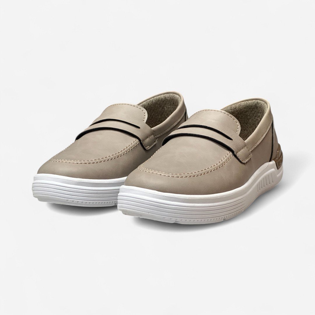 Tênis Slip On Kidy Respi-Tec Infantil Bege Taupe 4