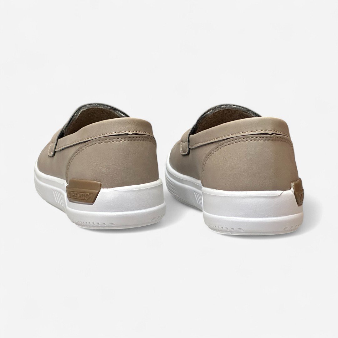 Tênis Slip On Kidy Respi-Tec Infantil Bege Taupe 5