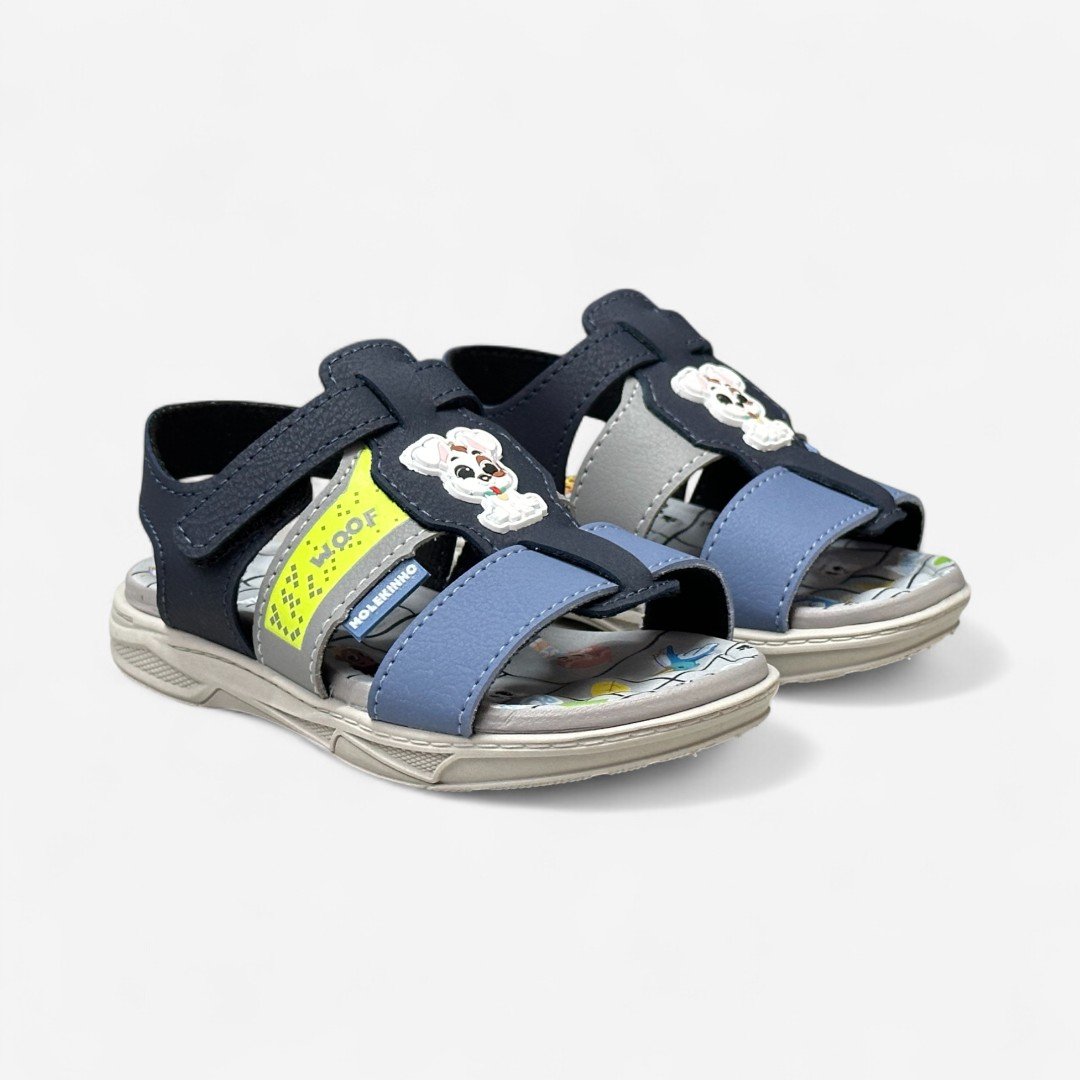 Papete Molekinho Infantil Cachorrinho Azul Marinho Marinho 3