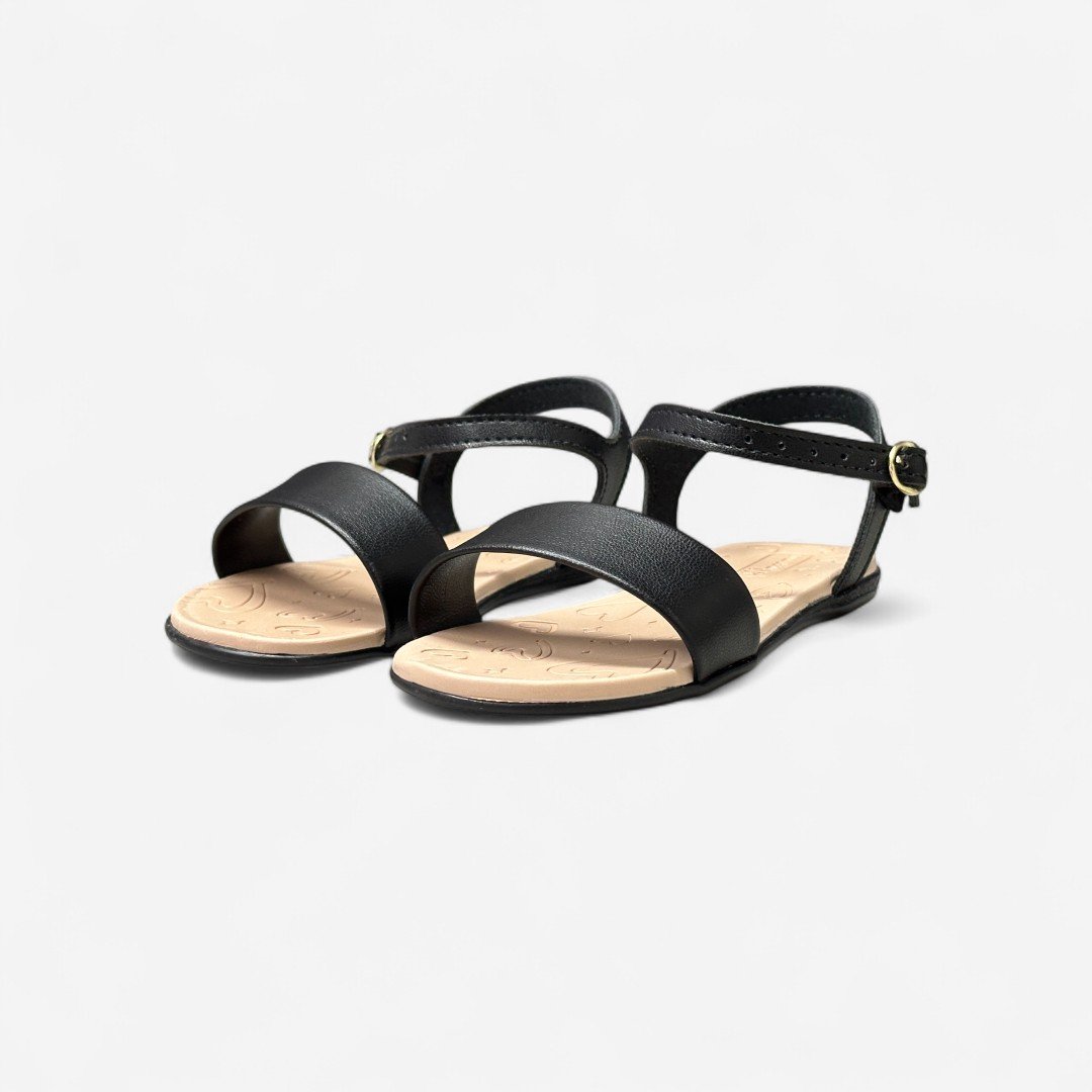 Sandália Rasteira Molekinha Infantil Preta Preto 4