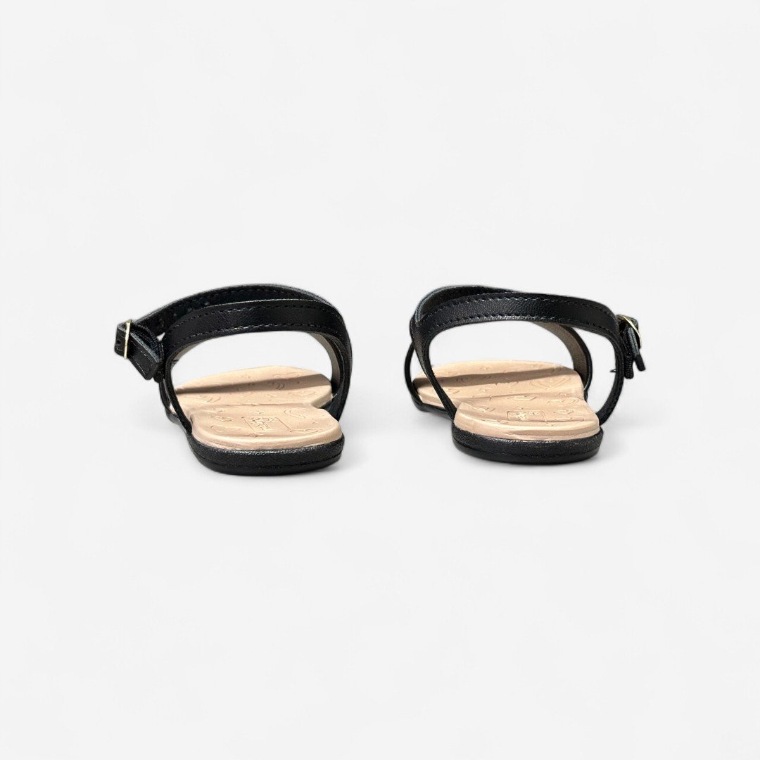 Sandália Rasteira Molekinha Infantil Preta Preto 5