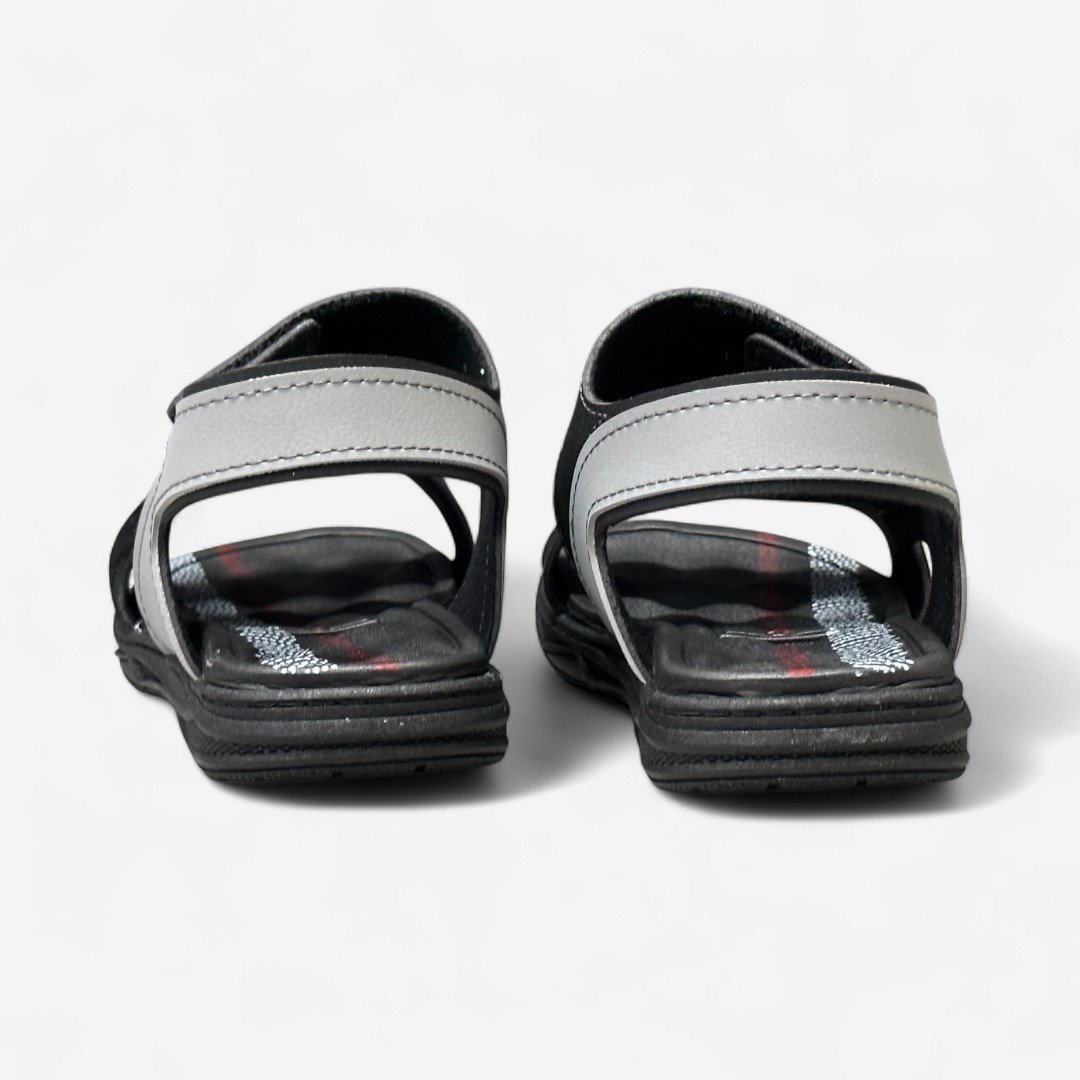 Sandália Papete Molekinho Infantil Preta Preto/Cinza 5