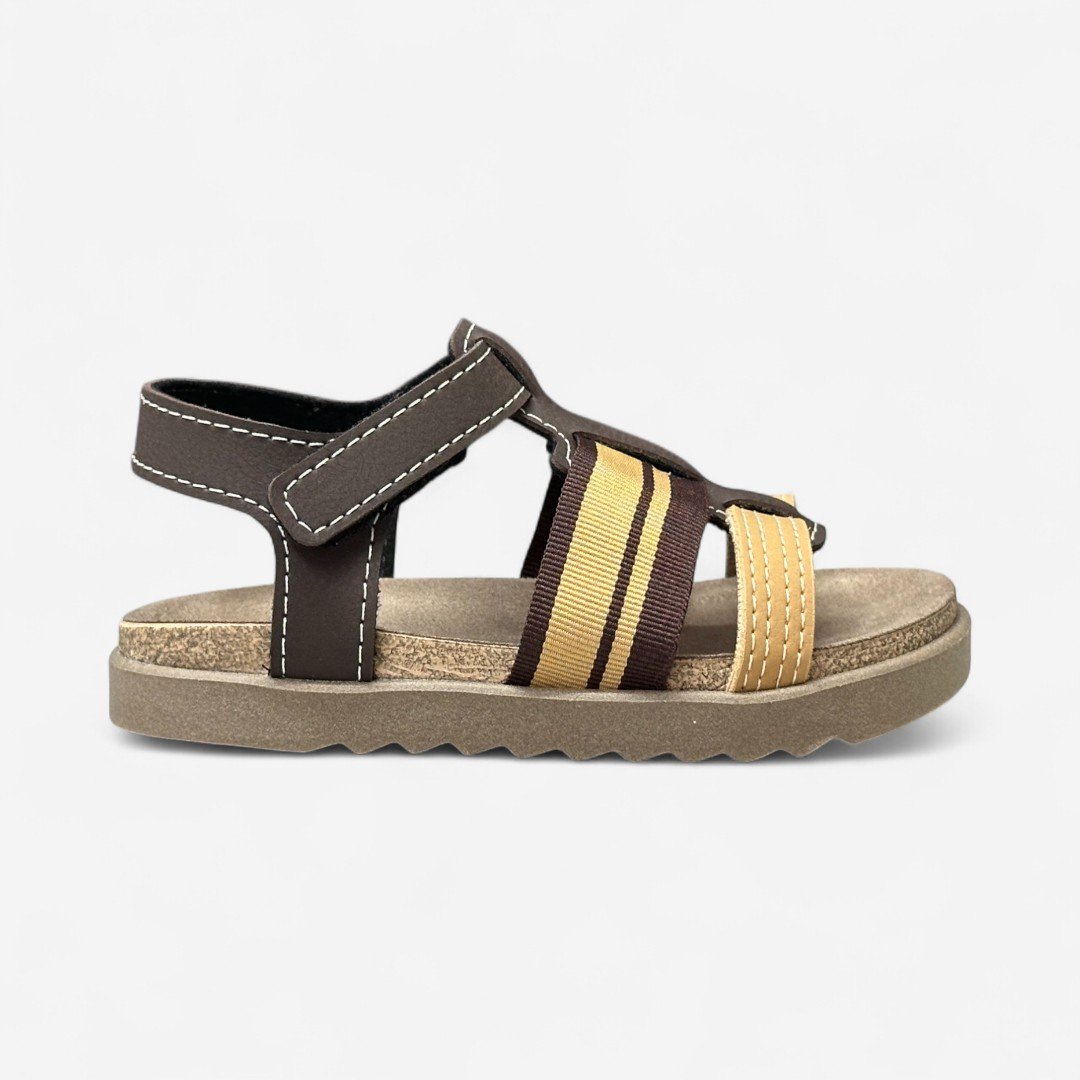 Sandália Papete Molekinho Infantil Café