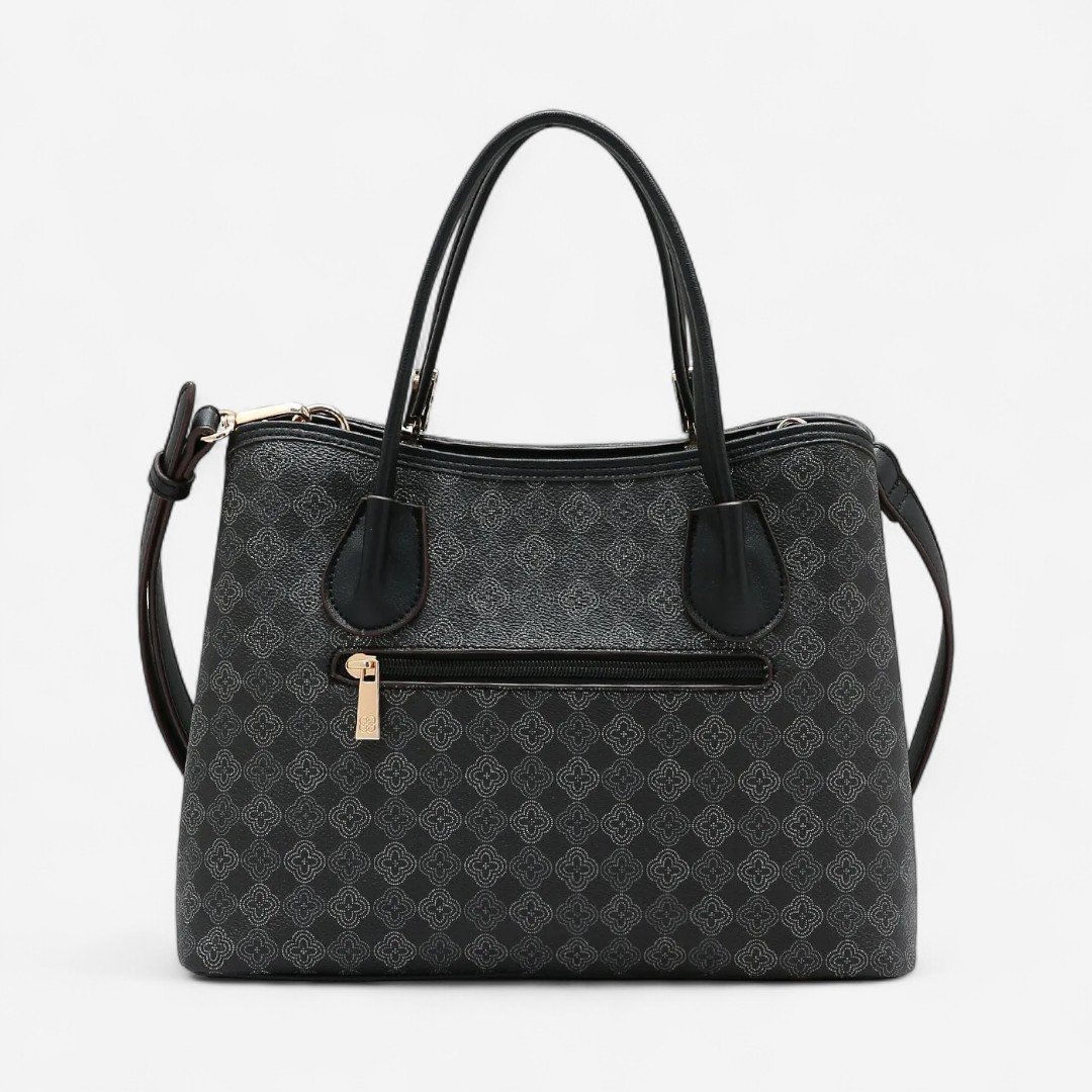 Bolsa Feminina Chenson Elemento Gráfico Preto Preto 2