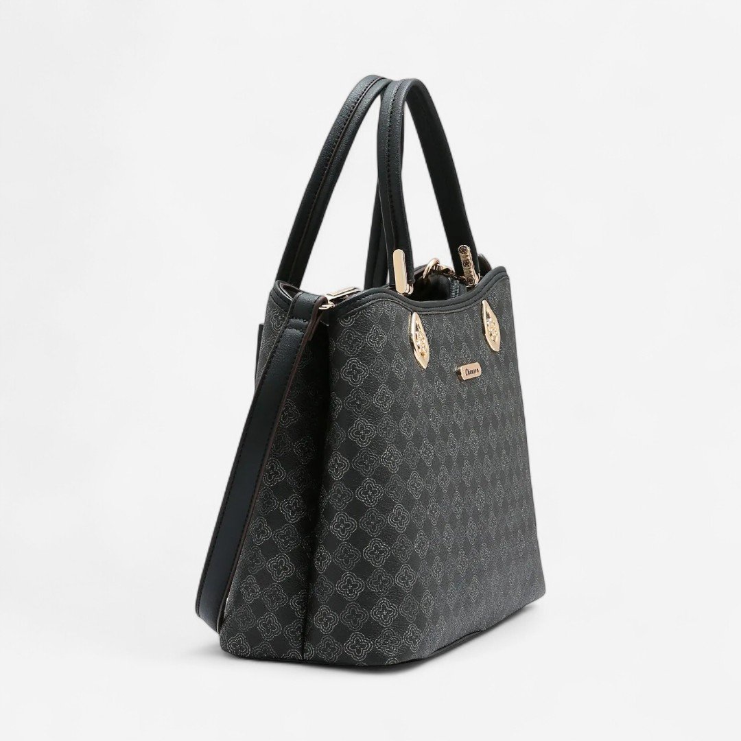 Bolsa Feminina Chenson Elemento Gráfico Preto Preto 3