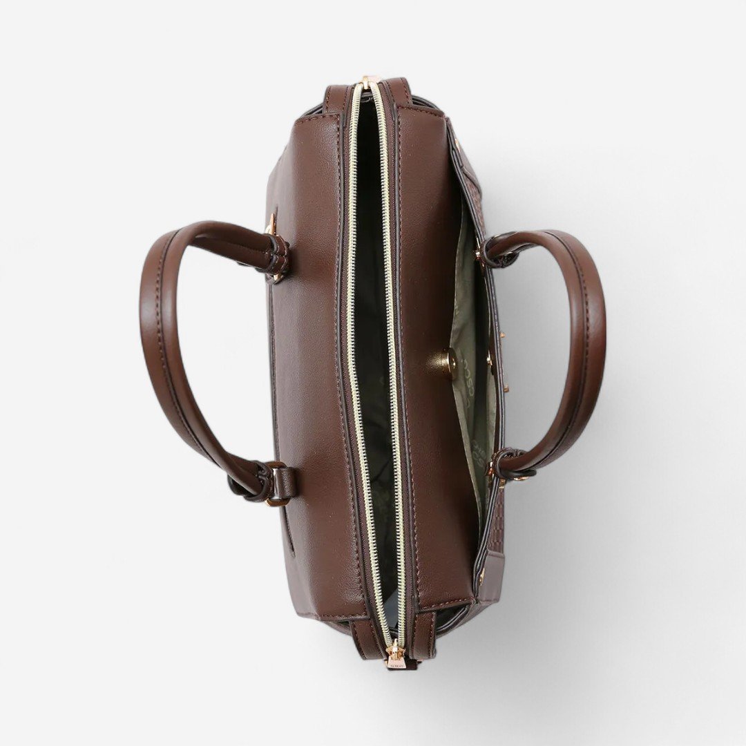 Bolsa Feminina Chenson Textura Chic Café Café 4