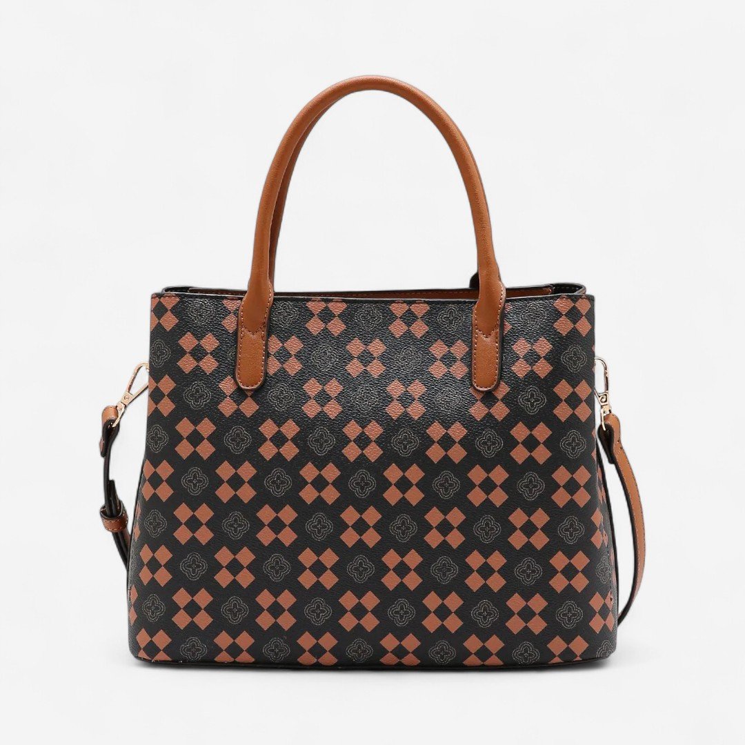 Bolsa Feminina Chenson New Elemento Gráfico Café Café 2