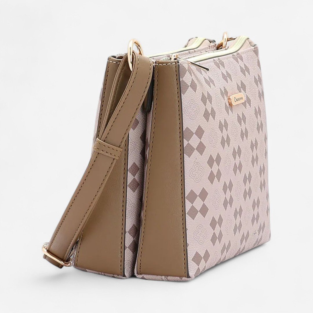 Bolsa Feminina Chenson New Elemento Gráfico Natural Natural 3