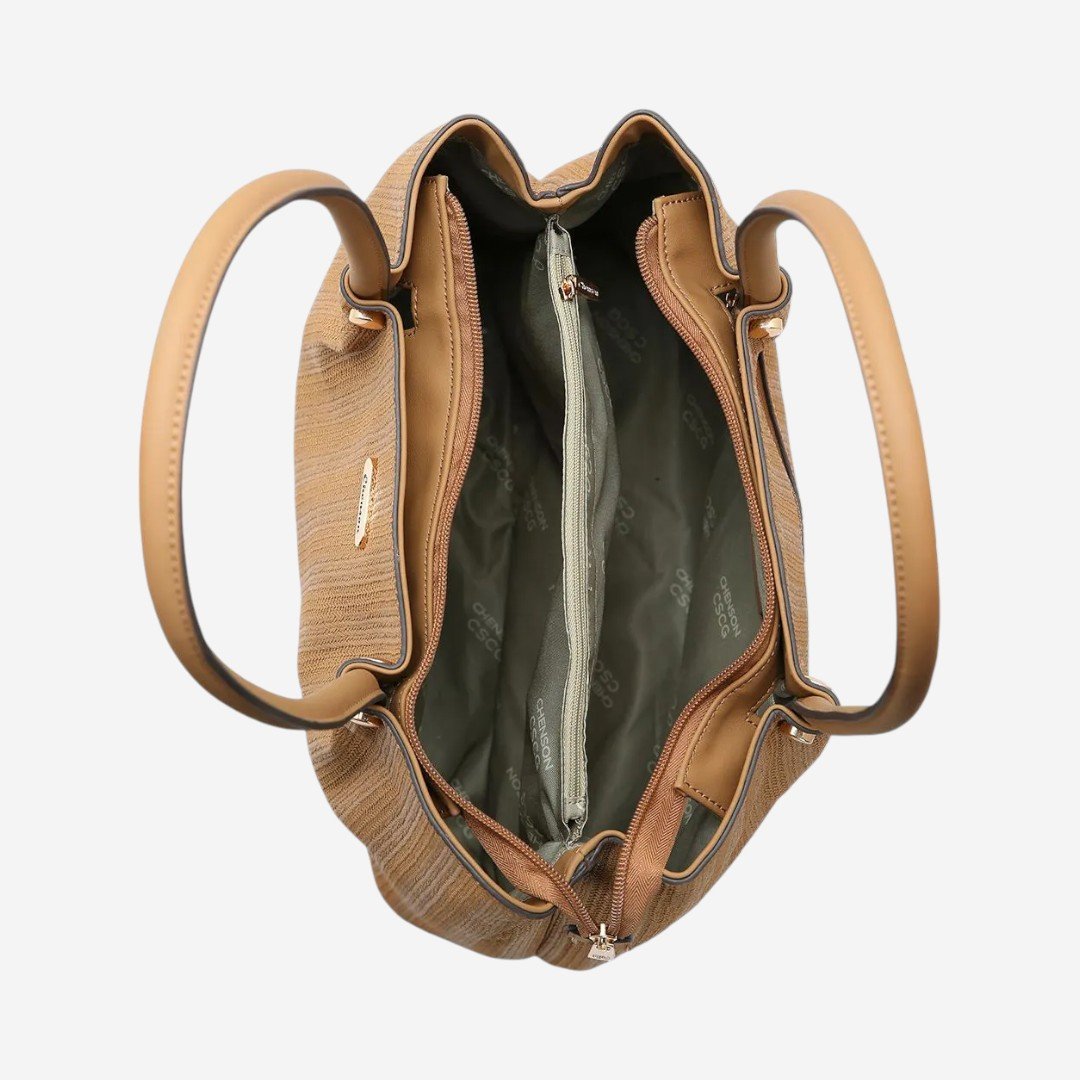 Bolsa Feminina Chenson Tressê Elegance Marrom Marrom 4