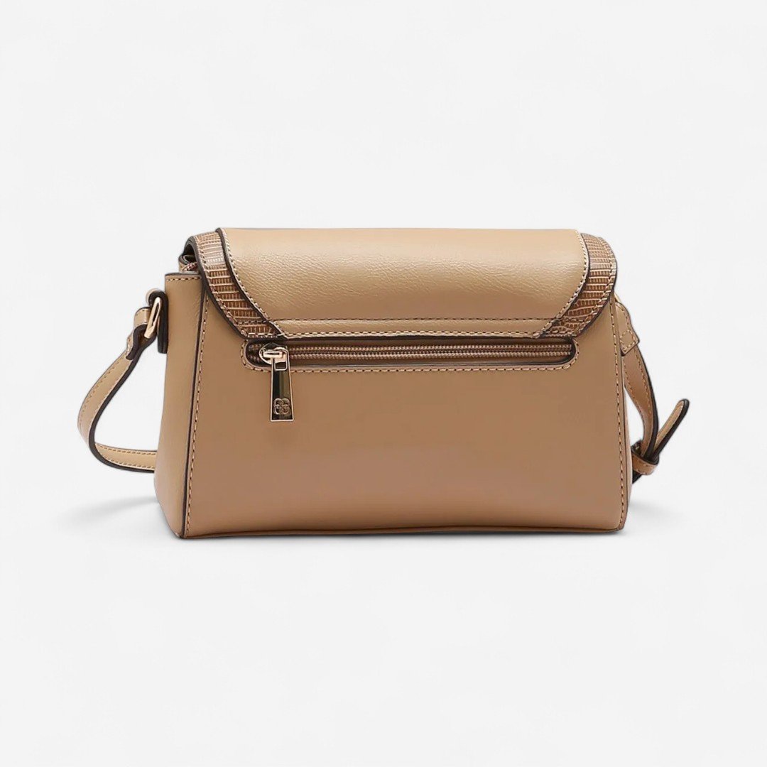 Bolsa Feminina Chenson Detalhe Croco Bege Bege 2