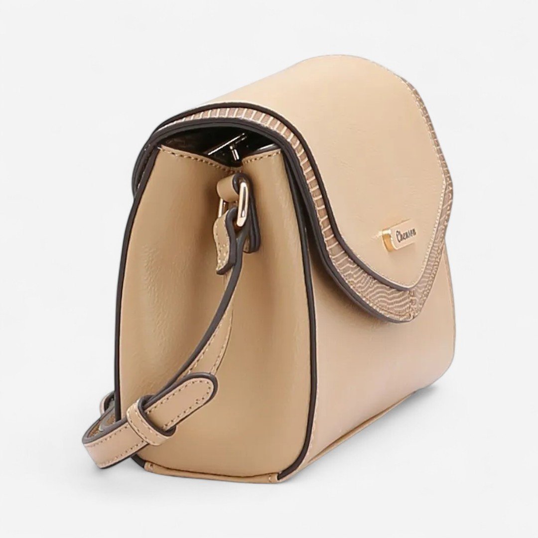 Bolsa Feminina Chenson Detalhe Croco Bege Bege 3
