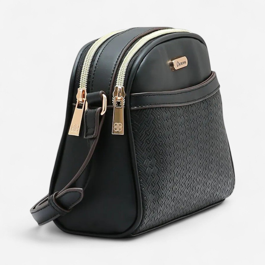 Bolsa Feminina Chenson Mini Tramas Preto Preto 3