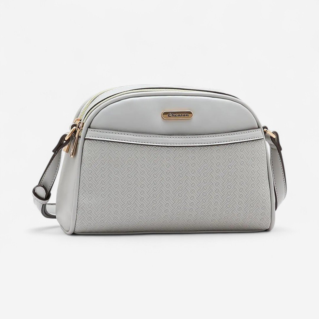 Bolsa Feminina Chenson Mini Tramas Cinza