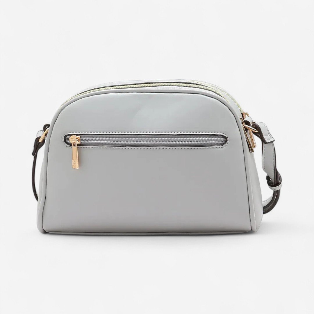 Bolsa Feminina Chenson Mini Tramas Cinza Branco 2
