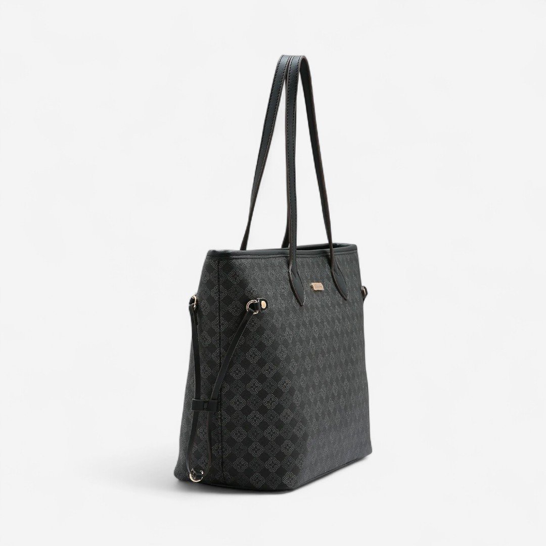 Bolsa Feminina Chenson Elemento Gráfico Preto Preto 3