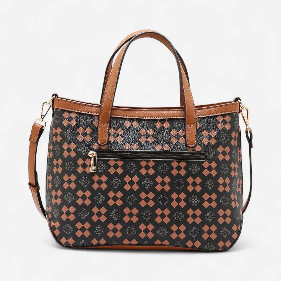 Bolsa Feminina Chenson New Elemento Gráfico Café Café 2