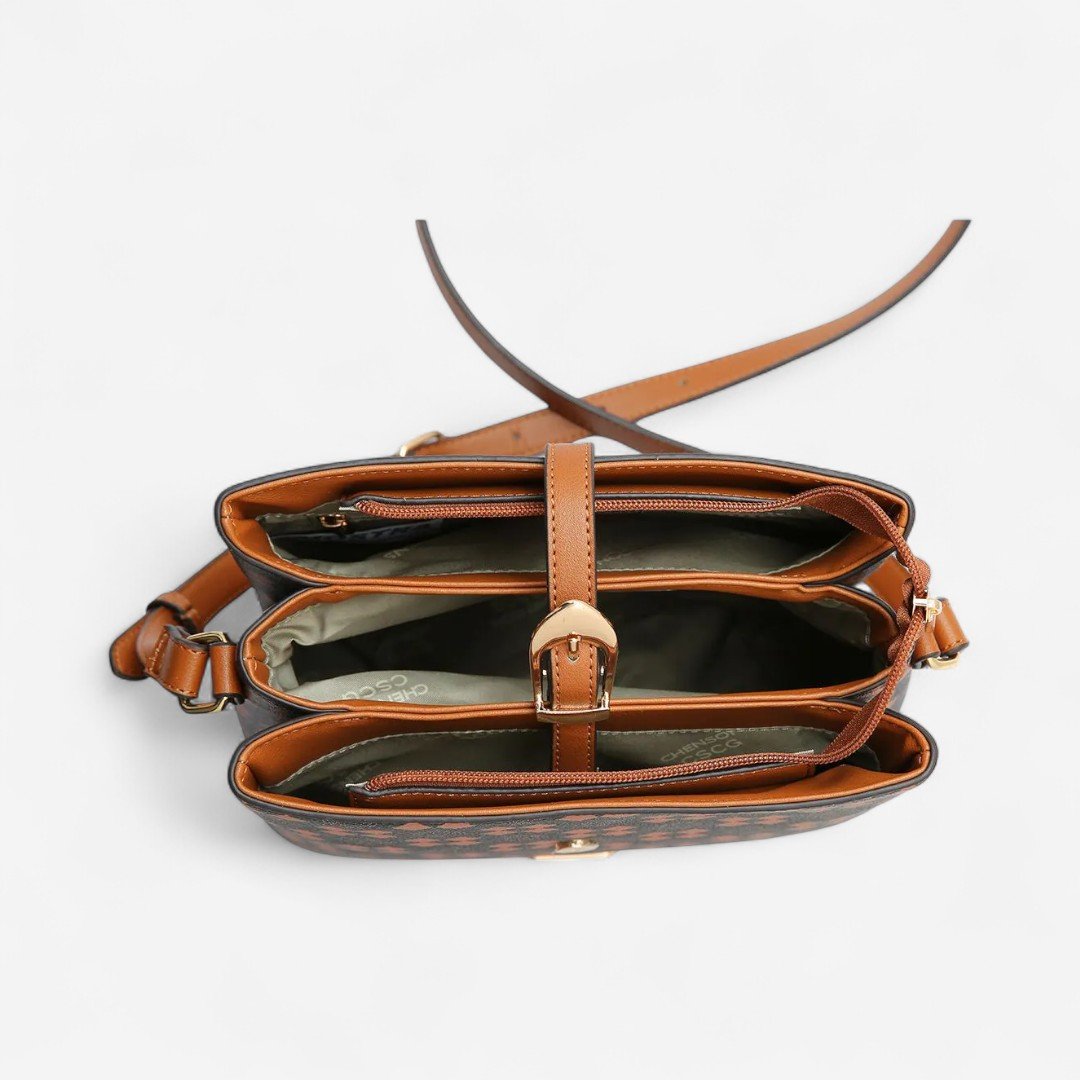 Bolsa Feminina Chenson New Elemento Gráfico Café Café 3