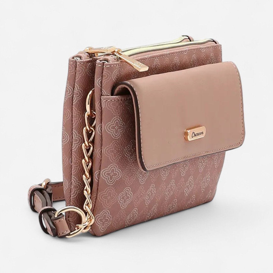 Bolsa Feminina Chenson Elemento Gráfico Rosê Rose 3