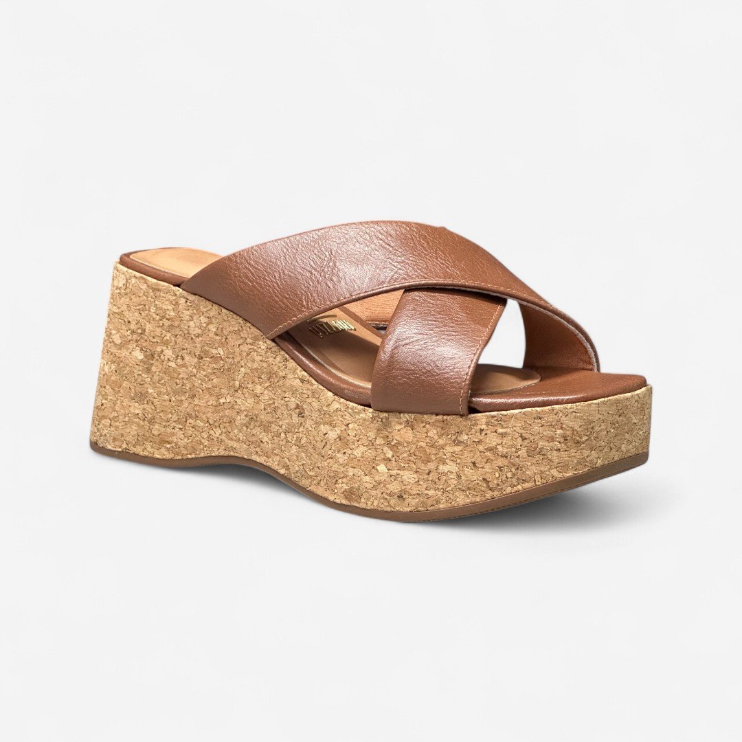 Tamanco Plataforma Vizzano Marrom Mocca 2