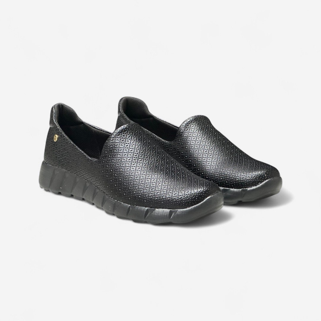 Tênis Piccadilly Casual Slip On Preto Preto 3