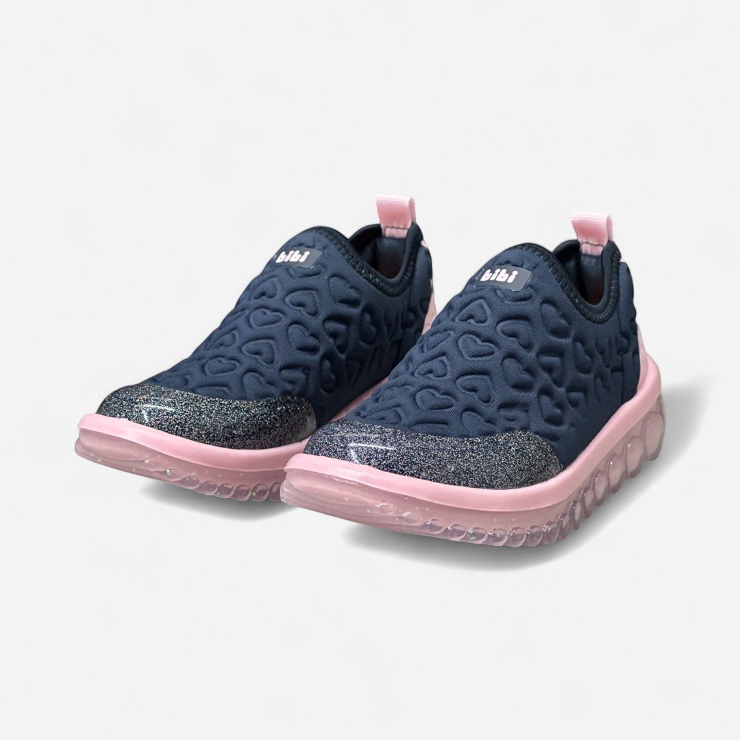 Tênis Infantil Bibi Roller 2.0 Corações Marinho Marinho/Rosa 4