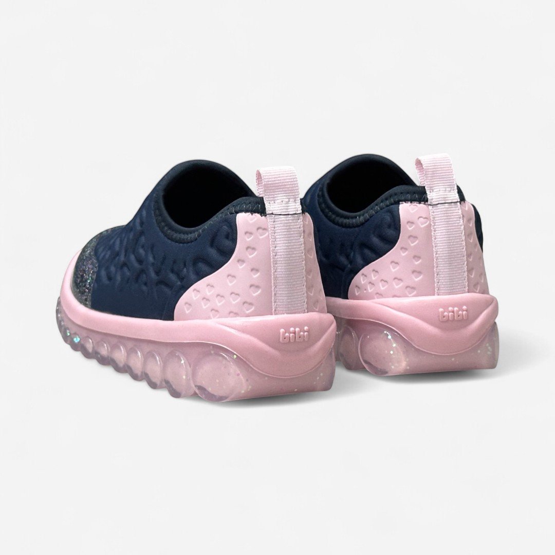Tênis Infantil Bibi Roller 2.0 Corações Marinho Marinho/Rosa 5
