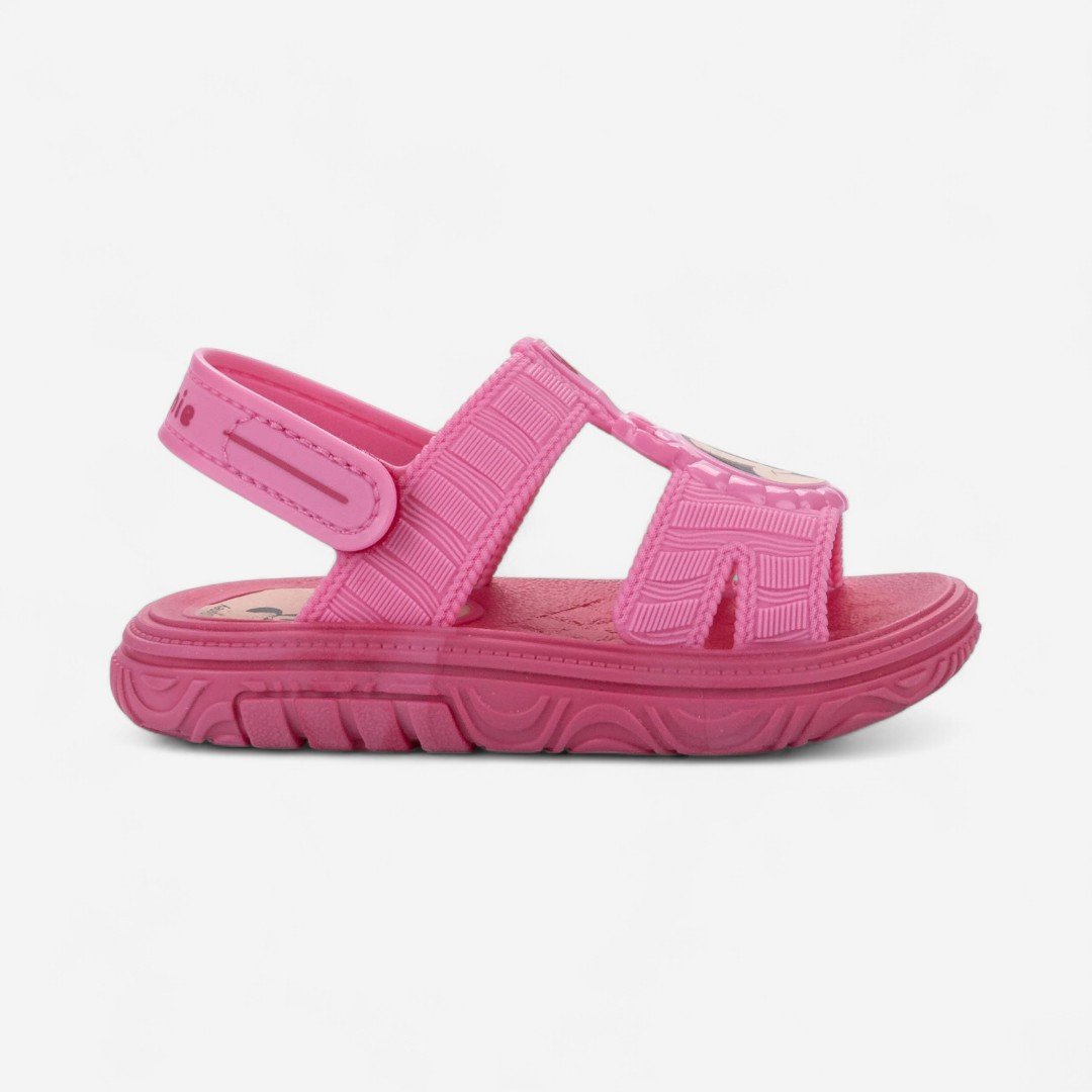 Sandália De Bebê Disney Puff Bag Minnie Rosa Rosa 2