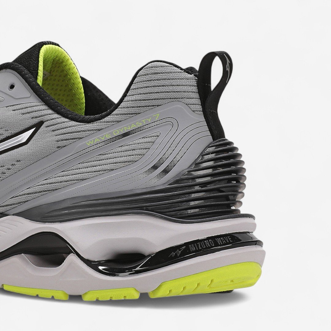 Tênis de Corrida Mizuno Wave Dynasty 7 Cinza Cinza 4