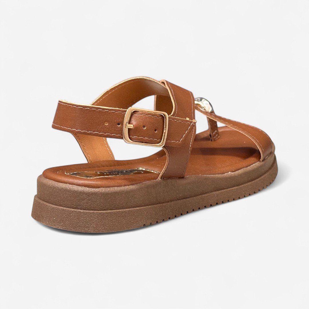 Sandália Papete Mississipi De Dedo Tabaco Tabaco 3