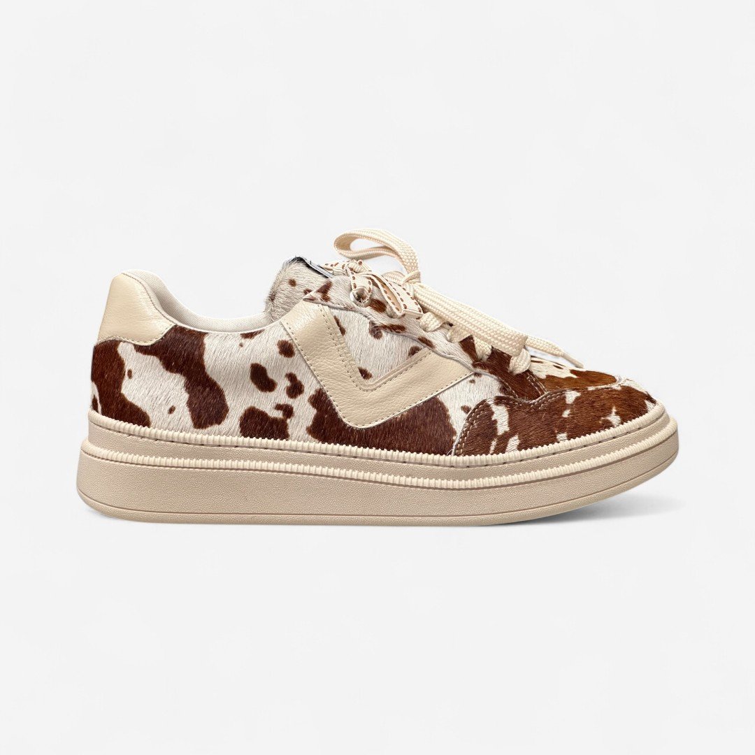 Tênis Di Valentini Casual Em Couro Vaquinha