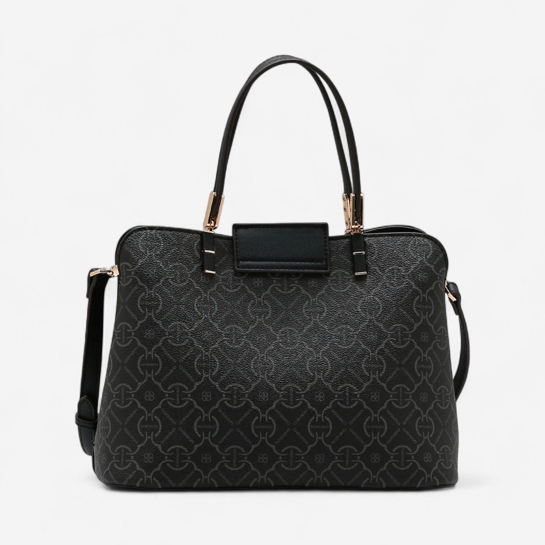 Bolsa Feminina Chenson Classic Cristal Estruturada Casual Preto Preto 2