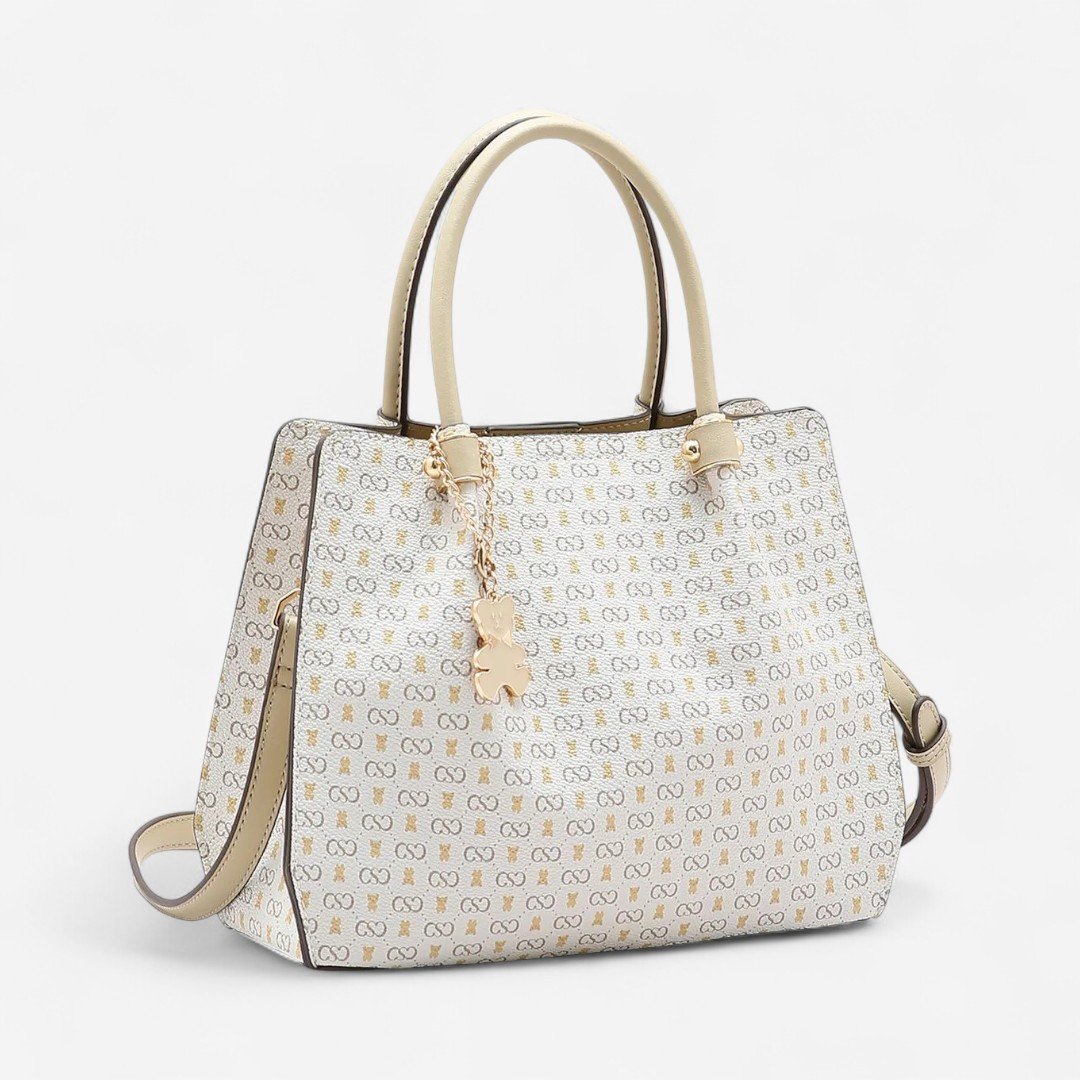 Bolsa Feminina Chenson Monograma Baby Urso Nude