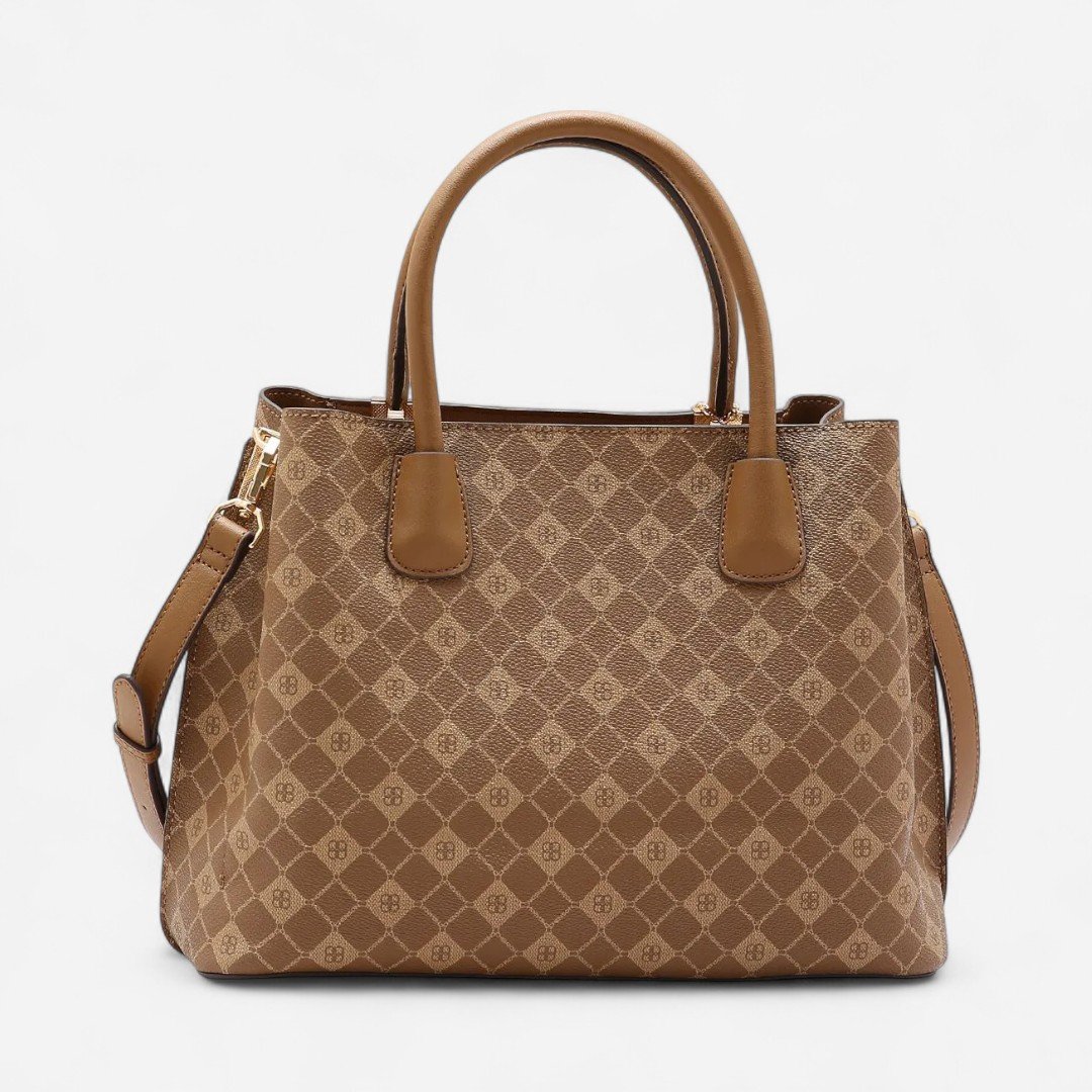 Bolsa Feminina Chenson Monograma Elemento Gráfico Natural Natural 2