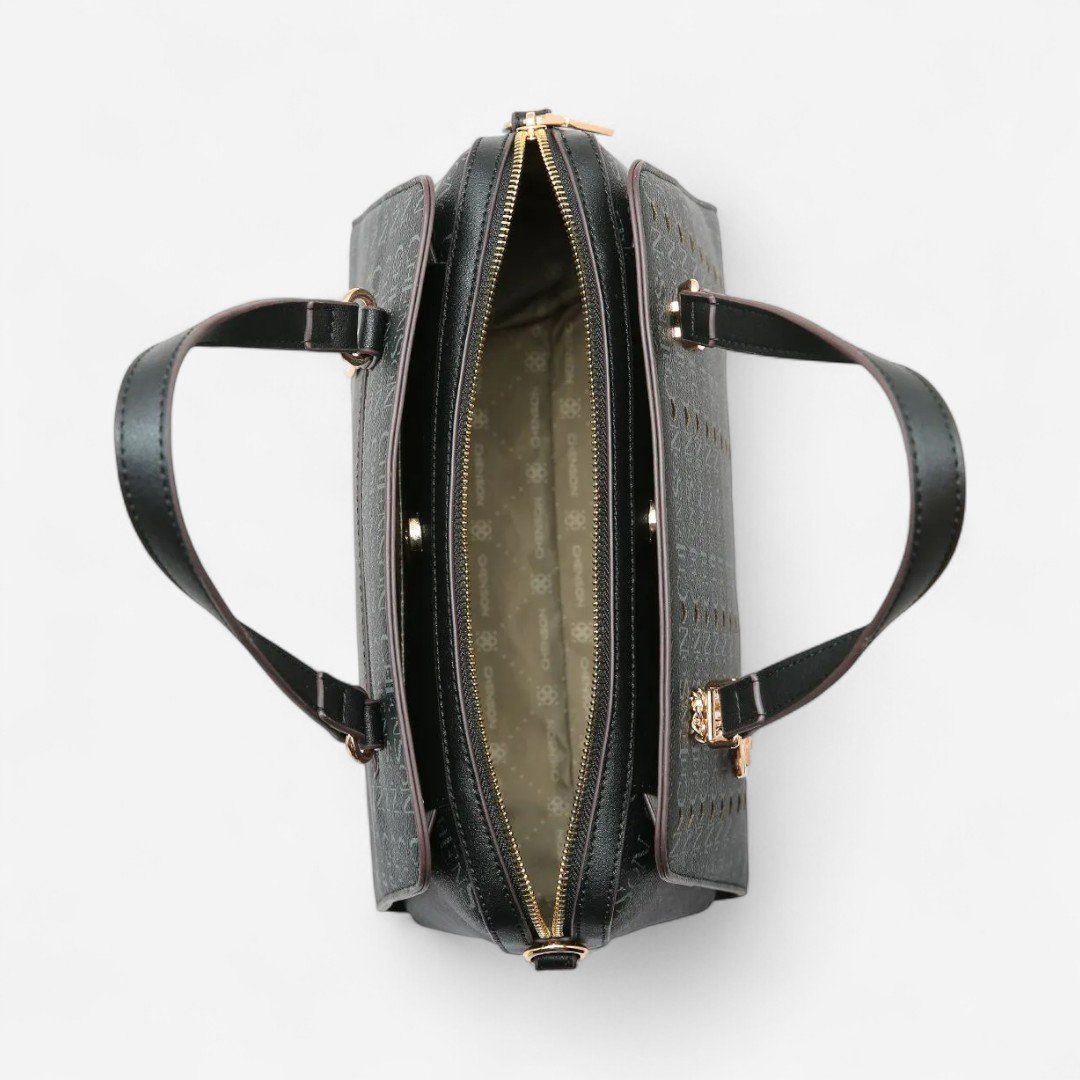 Bolsa Feminina Chenson Cristal Monograma Preto Preto 3