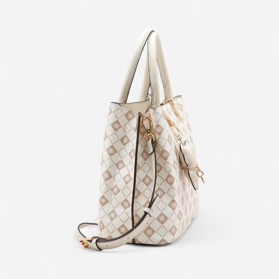 Bolsa Feminina Chenson Monograma Elemento Gráfico Off White Off White 3